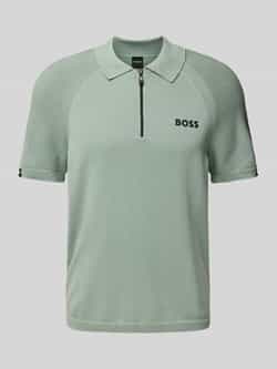 BOSS Green Slim fit poloshirt met labelopschrift model 'Perform-Max'