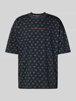 Carlo colucci Oversized T-shirt met labelstitching