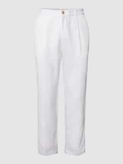 JOOP! Collection Slim fit bandplooibroek met riemlussen model 'Lester'