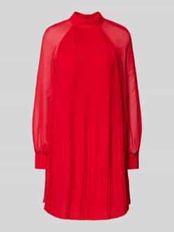 Jake*s Collection Knielange jurk met plissévouwen