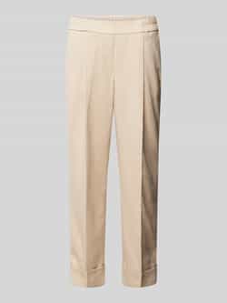Opus Tapered fit stoffen broek met elastische band model 'Maikito Fresh'