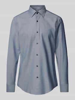 Boss Slim fit zakelijk overhemd met kentkraag model 'Hank'