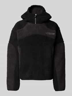 REVIEW Hoodie met korte ritssluiting