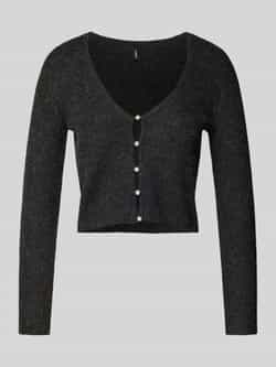 Only Kort gebreid jack met parelknopen model 'RICA'