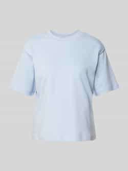 Jake*s Studio Woman T-shirt met geribde ronde hals