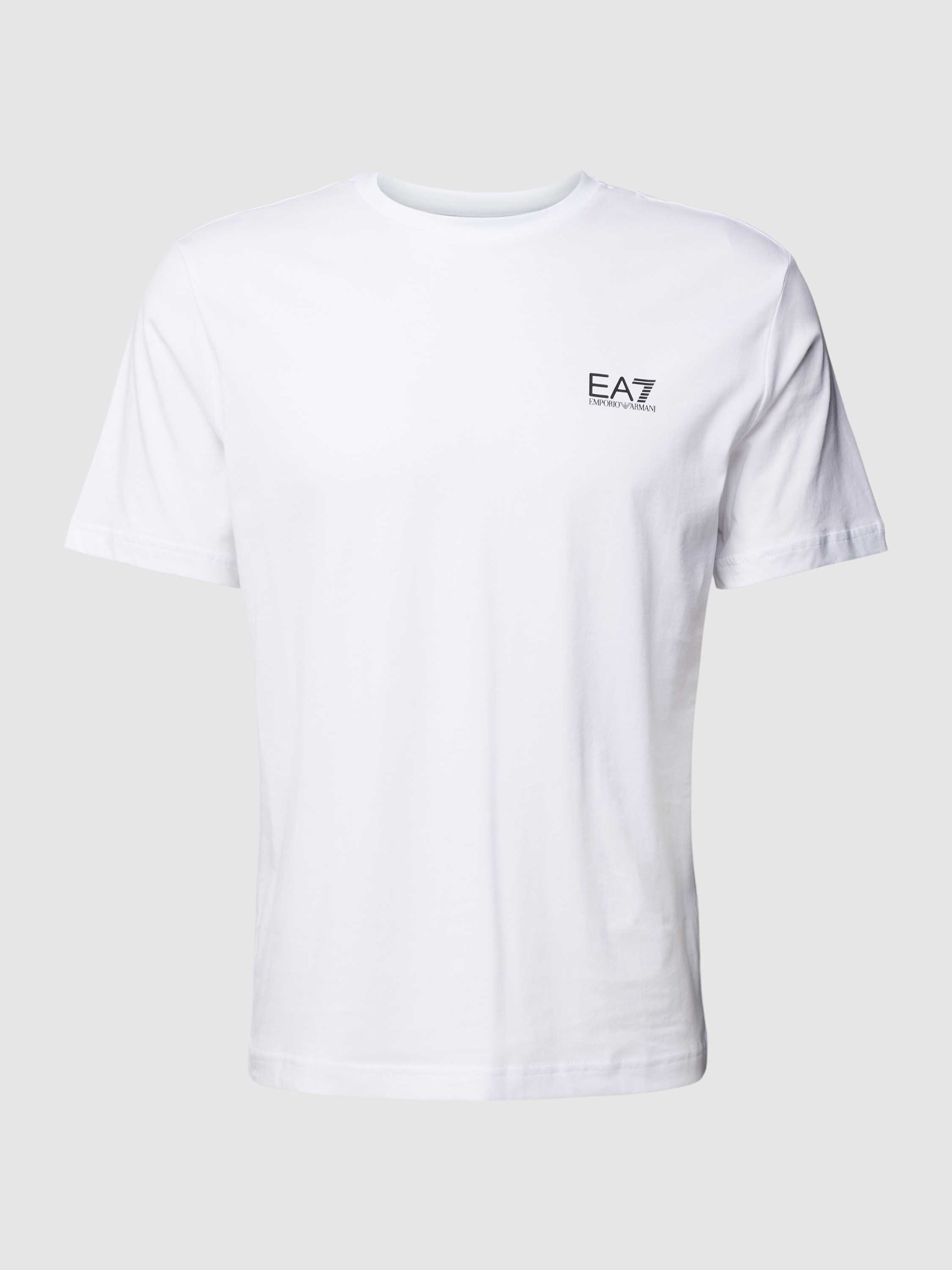 EA7 Emporio Armani T-shirt met labelprint aan de achterkant