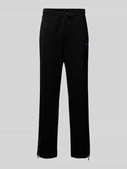 Hugo Blue Oversized sweatpants met labelpatch model 'Nanetti'