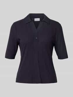Comma Gebreid shirt met platte kraag