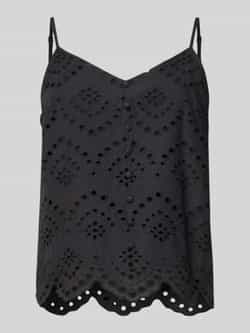 Pieces Regular fit blousetop van puur katoen model 'VILDE'