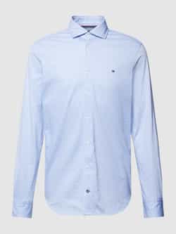 Tommy Hilfiger Tailored Slim fit zakelijk overhemd met all-over motief en logostitching