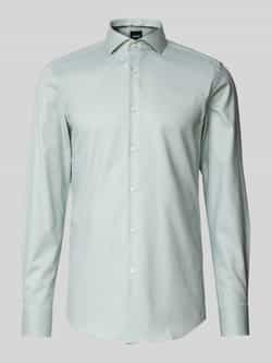 Boss Slim fit zakelijk overhemd met haaikraag model 'Hank'
