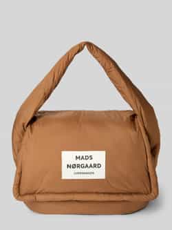 MADS NØRGAARD Handtas met labelpatch en hengsel