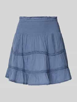 NEO NOIR Minirok met smokdetails model 'Robby'