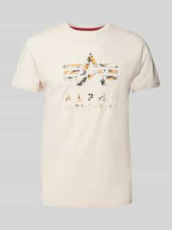 Alpha Industries T-shirt Men T-Shirts Camo Puff Print T