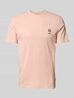 Blend T-shirt met motief- en statementstitching model 'JANUS'