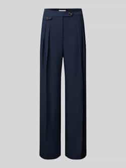 Barbour Straight leg stoffen broek met bandplooien model 'Francis'