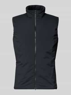 SCANDINAVIAN EDITION Regular fit gilet met opstaande kraag model 'Map'