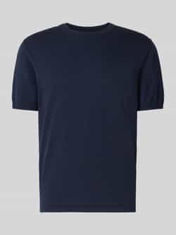 Christian Berg Men T-shirt met geribde ronde hals