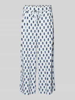 Christian Berg Woman Stoffen broek van viscose met all-over motief