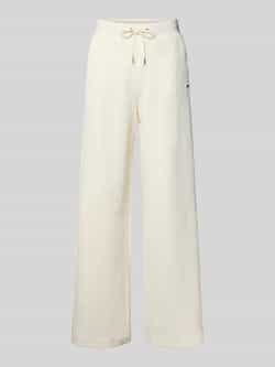 Guess Activewear Wide leg stoffen broek met structuurmotief model 'PEONY'