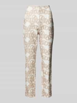 STEHMANN Regular fit stoffen broek met vaste persplooien model 'Ellsa'