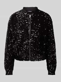 Pieces Regular fit bomberjack met pailletten model 'KAM'