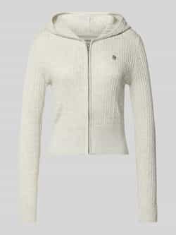Guess Jeans Gebreid jack met wol en zijde