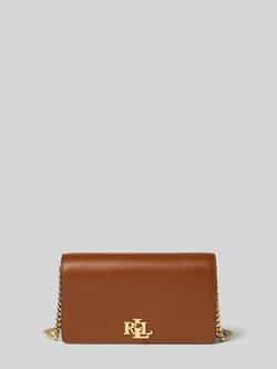 Ralph Lauren Leren Schoudertas met Tijdloze Elegantie Brown Dames