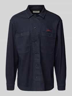 Replay Jeansjack met labelbadge model 'Worker Shirt'