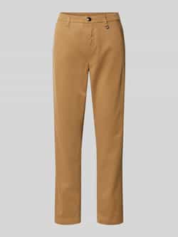 MAC Chino turn up met subtiele glans elegant en sportief tegelijk