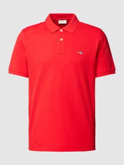 Gant Regular fit poloshirt met labelstitching model 'SHIELD'