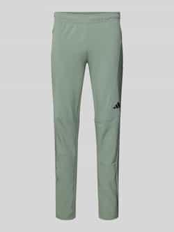 Adidas Training Slim fit trainingsbroek met logoprint