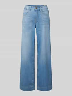 MAC high waist wide leg jeans Rich Palazzo light blue denim