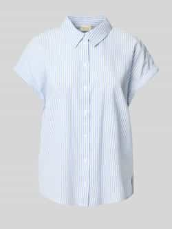 Tom Tailor Denim Blouse met korte mouwen met een streepdessin