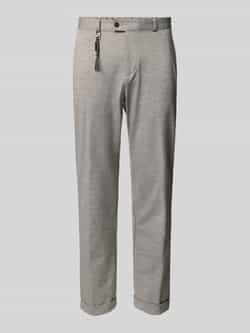 CG Club of Gents Tapered fit stoffen broek met applicaties model 'Clow'