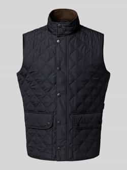 Barbour Regular fit bodywarmer met drukknopen model 'LOWERDALE GILET'