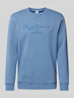 Pepe Jeans Sweatshirt met labelstitching model 'Nouvel'