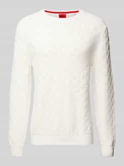 HUGO Gebreide pullover met ronde hals model 'Selio'