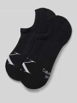 Calvin Klein Jeans Sneakersokken met logostitching in een set van 2 stuks