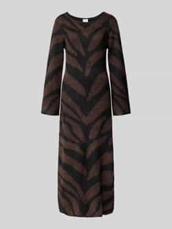 Ichi Midi-jurk in gebreide look model 'Dasila'