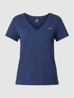 Levi's Shirt met V-hals Perfect Tee met klein batwing-logo