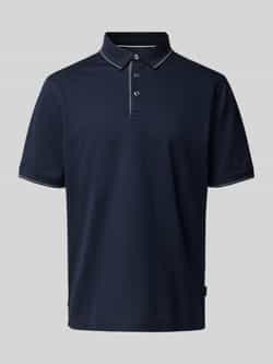 Bugatti Poloshirt met labeldetail