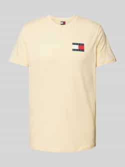 TOMMY JEANS T-shirt TJM SLIM ESSENTIAL FLAG TEE EXT