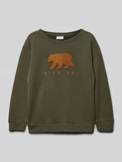 Name it Sweatshirt met motiefpatch model 'BEAR'