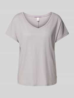 QS Linnen T-shirt met V-hals