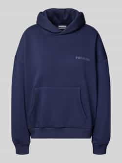Review Hoodie met extra brede schouders en kangoeroezak