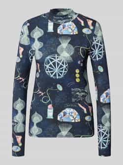 Scotch & Soda Shirt met lange mouwen en opstaande kraag