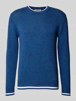Scotch & Soda Regular fit gebreide pullover met labeldetail