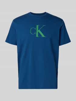 Calvin Klein Jeans Regular fit T-shirt van puur katoen met logoprint