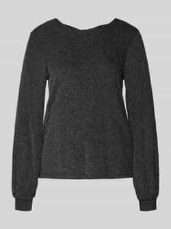 Only Regular fit shirt met lange mouwen met opvallend metallic all-over motief model 'CAROL'